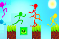 Çöp Adam Parkour 2: Şanslı Blok
